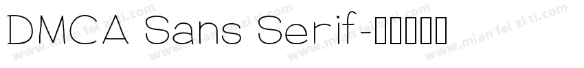 DMCA Sans Serif字体转换
